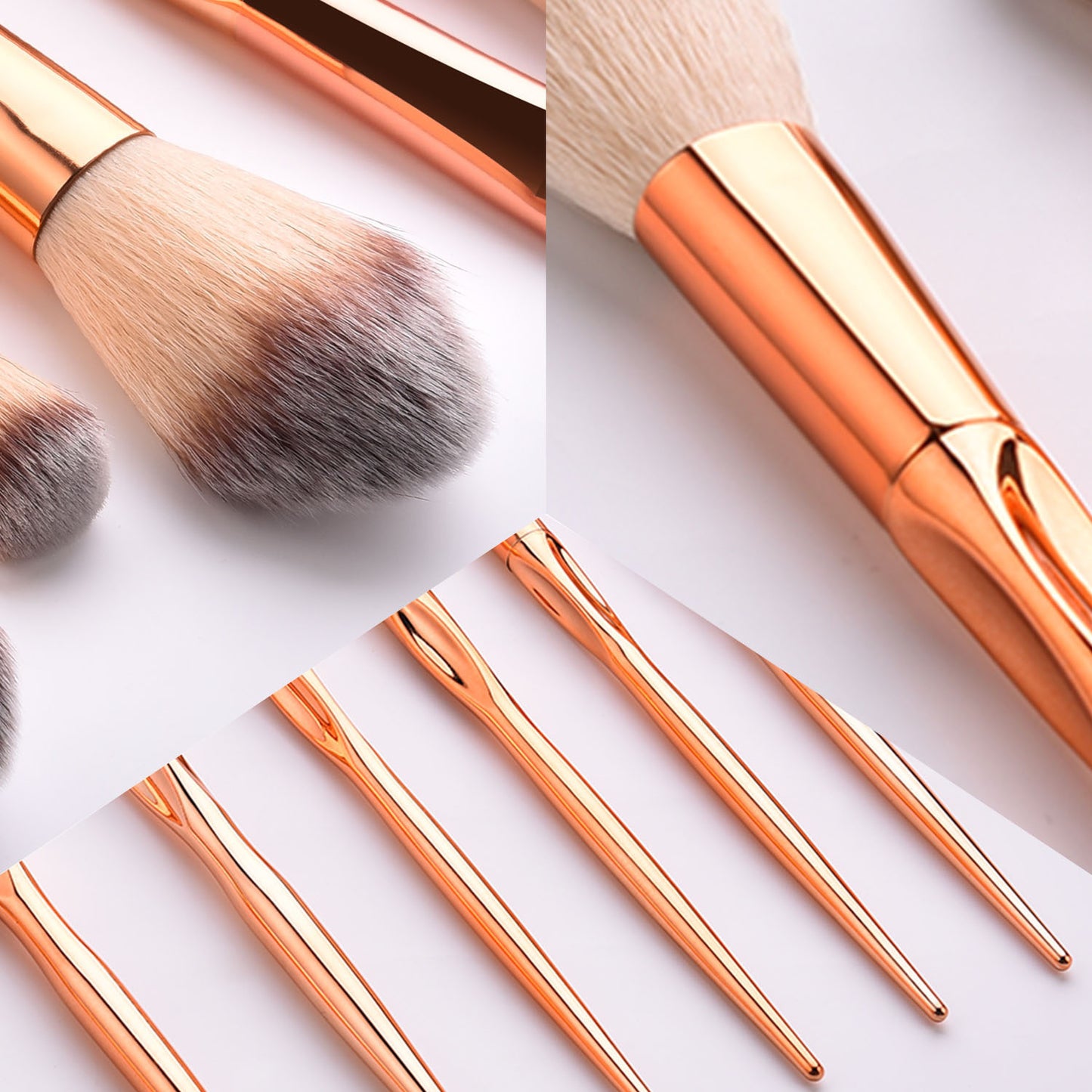 8 Makeup Brush Sets - Soft and Luxury - Lusso Scelta