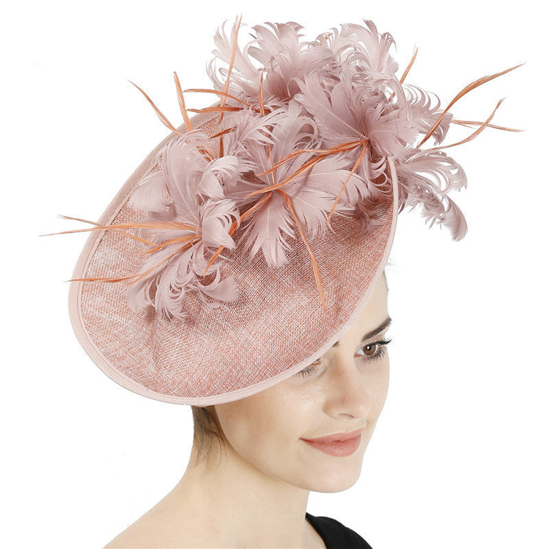 Premium Vintage Feather Hat - Aristocratic Luxury Ladies' Head Gear - Lusso Scelta