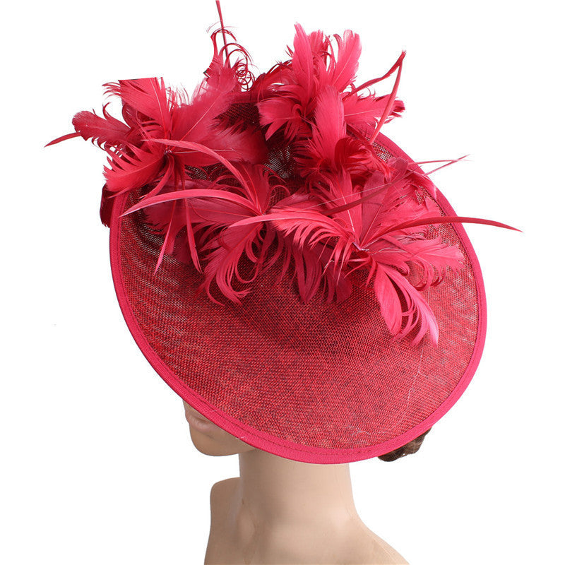 Premium Vintage Feather Hat - Aristocratic Luxury Ladies' Head Gear - Lusso Scelta