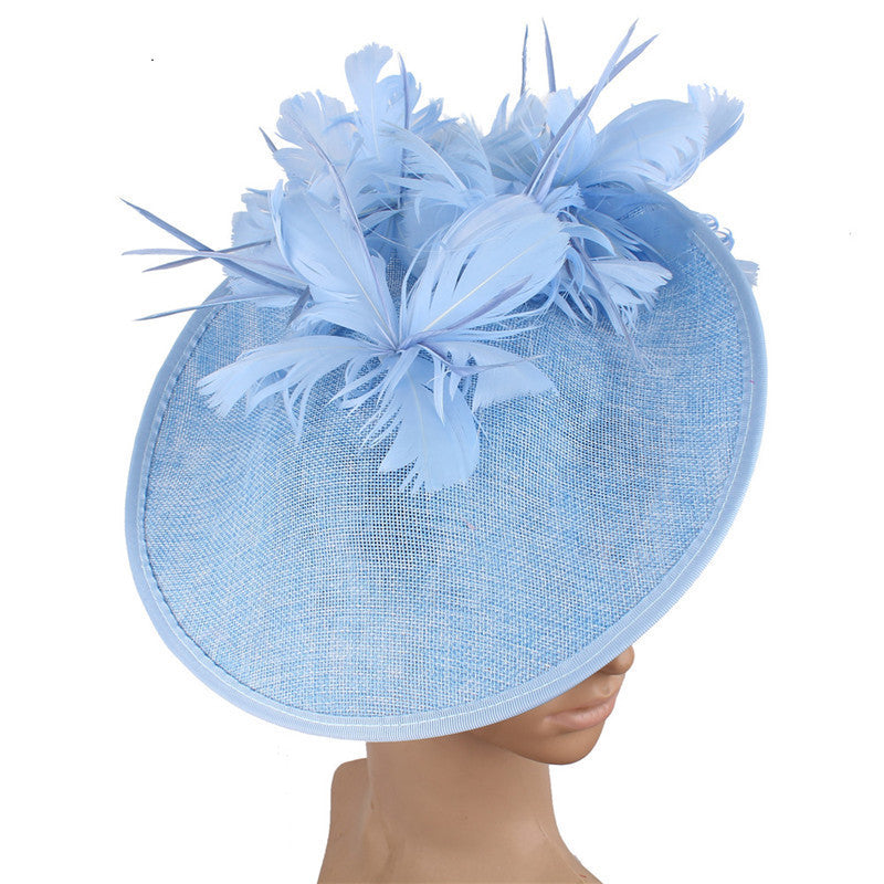 Premium Vintage Feather Hat - Aristocratic Luxury Ladies' Head Gear - Lusso Scelta