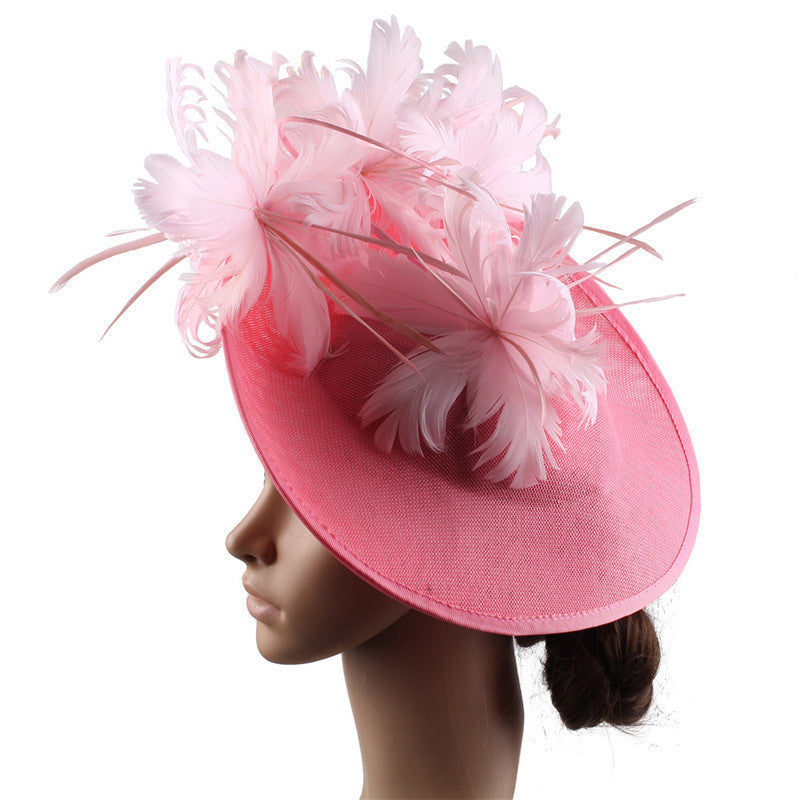 Premium Vintage Feather Hat - Aristocratic Luxury Ladies' Head Gear - Lusso Scelta