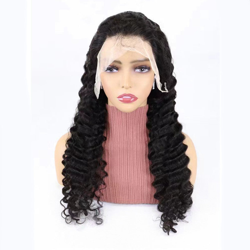 Deep Curly Wave Lace Front Wig - Real Luxury Human Hair - Lusso Scelta