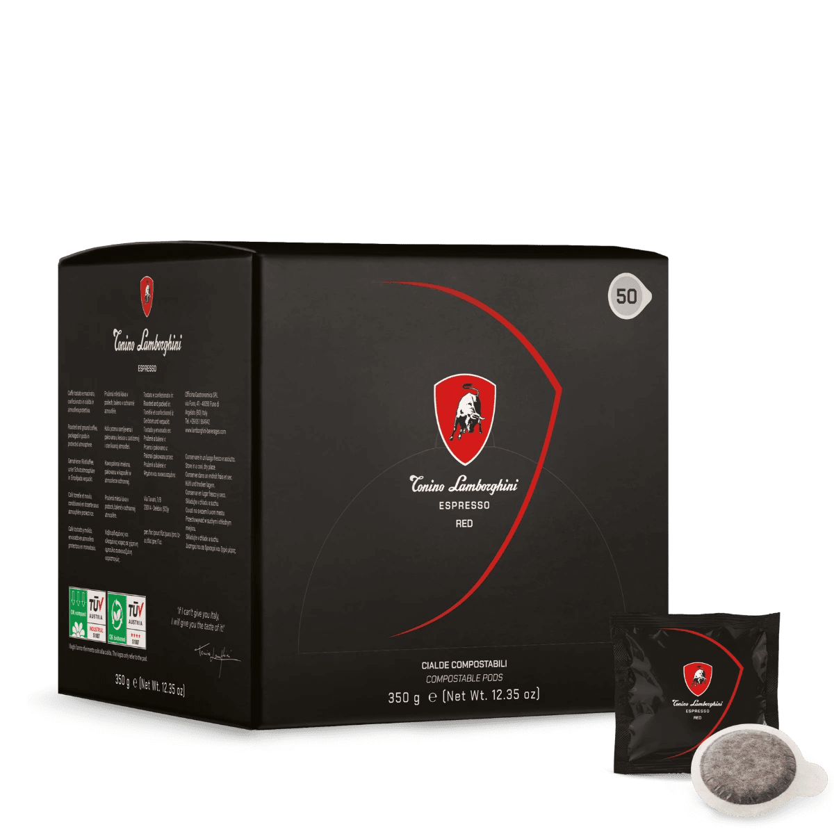 ESE Pods - Medium Roast (50 Pods) - Tonino Lamborghini