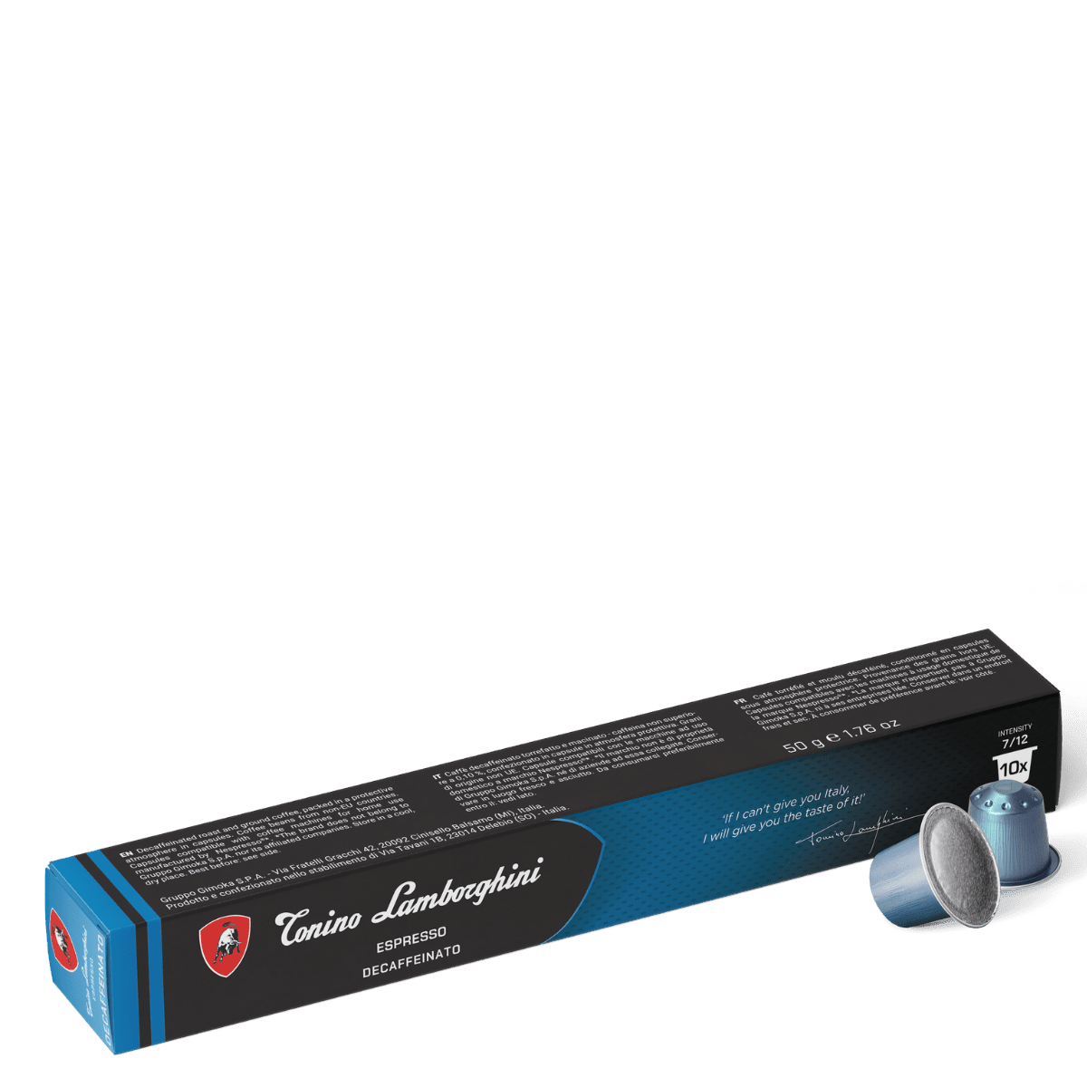 Espresso Capsules – Decaf | Nespresso Compatible - Tonino Lamborghini