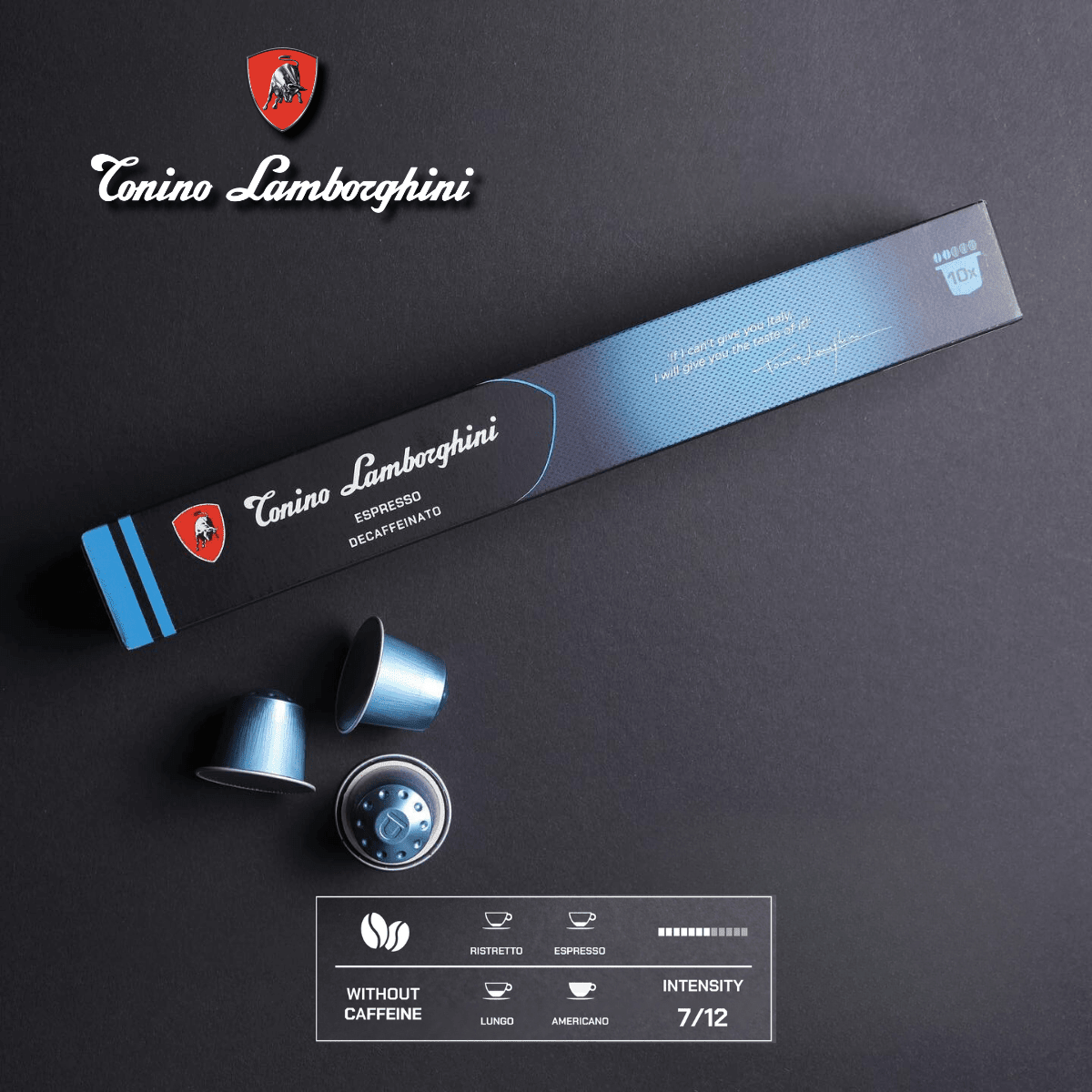 Espresso Capsules – Decaf | Nespresso Compatible - Tonino Lamborghini