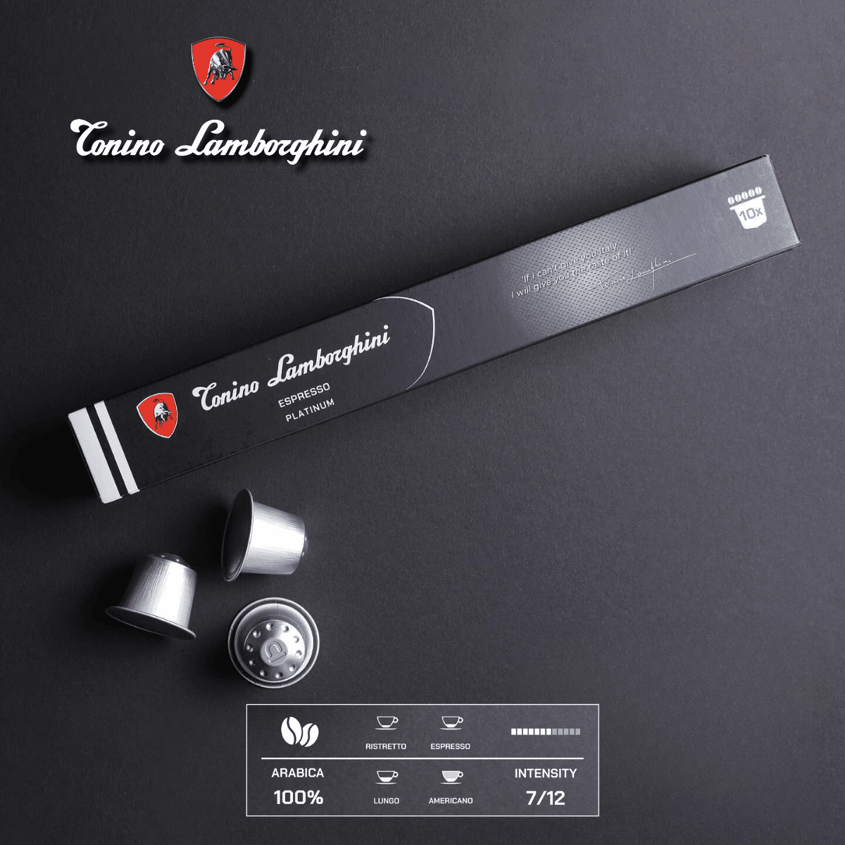 Espresso Capsules – Platinum | Nespresso Compatible - Tonino Lamborghini