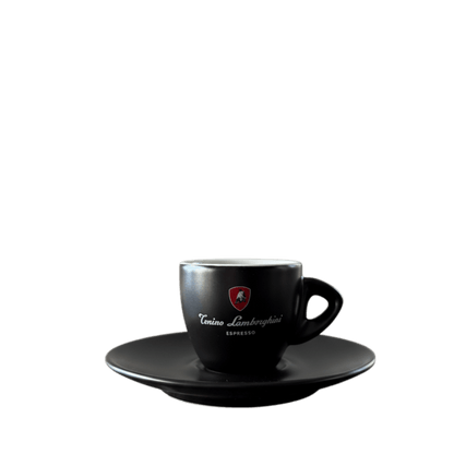 Italian Coffee Cup and Saucer - Black Collection - Tonino Lamborghini