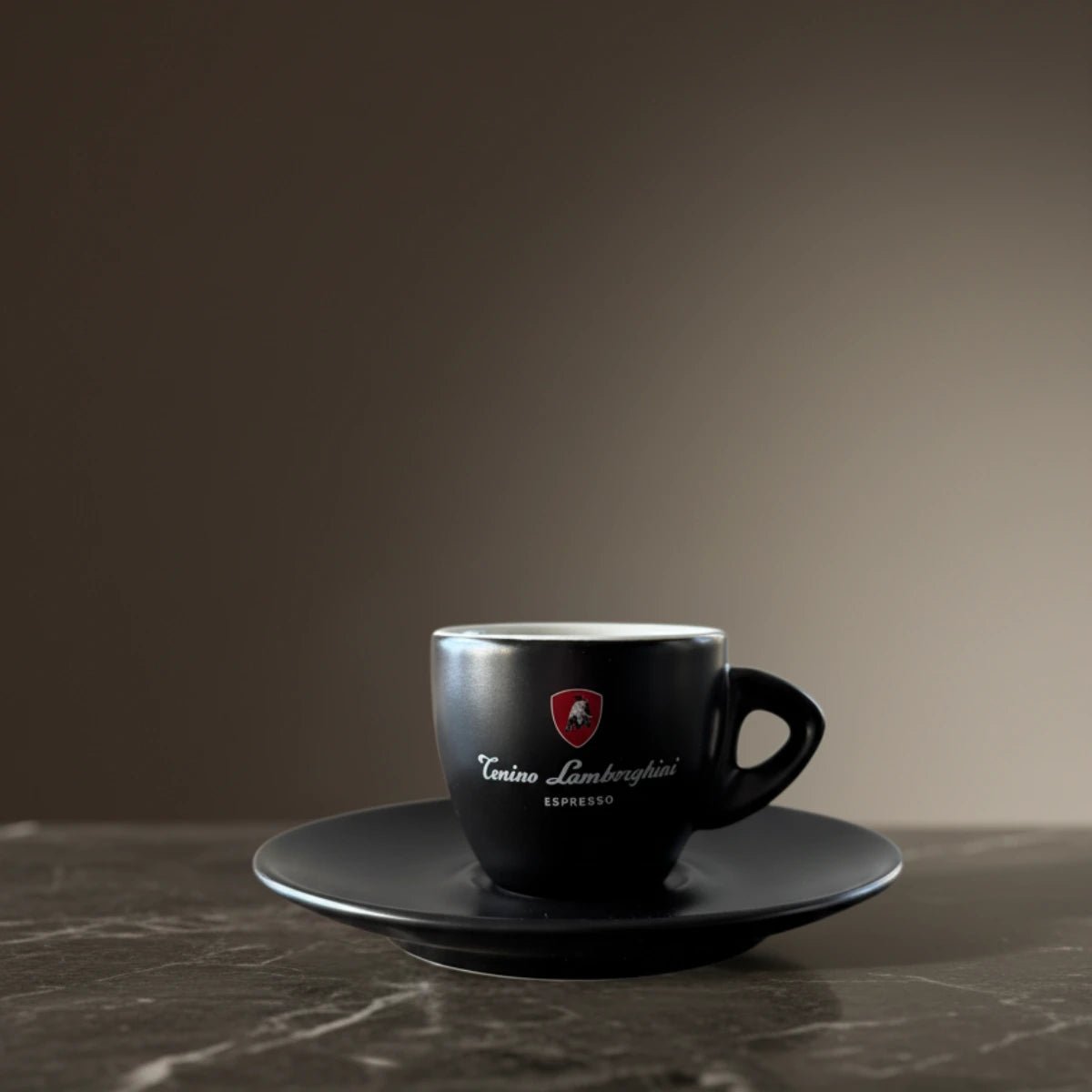 Italian Coffee Cup and Saucer - Black Collection - Tonino Lamborghini
